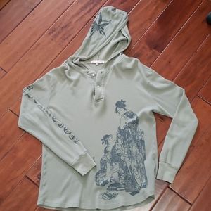 Men's People's Liberation LS tee with hood L